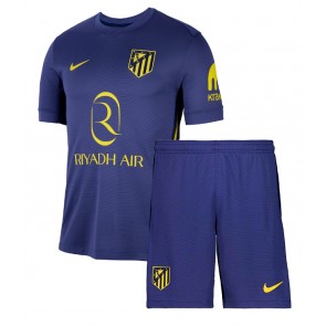 Billiga Atletico Madrid Johnny Cardoso #5 Bortatröja Barn 2025-26 Kortärmad (+ Korta byxor)